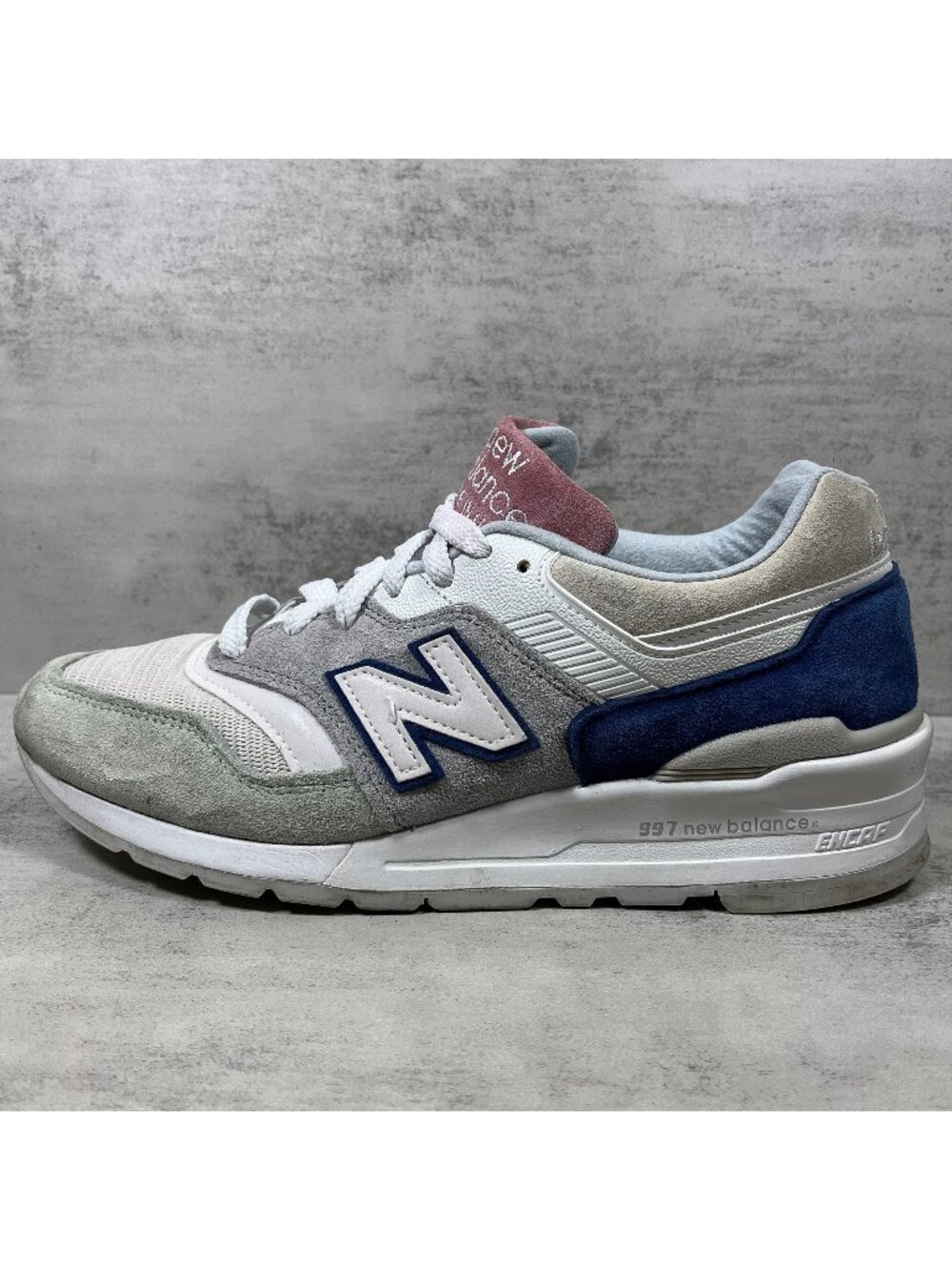 New Balance 997 USA Sneakers - Men's Size 9 - Seasonal Colors White Pastel